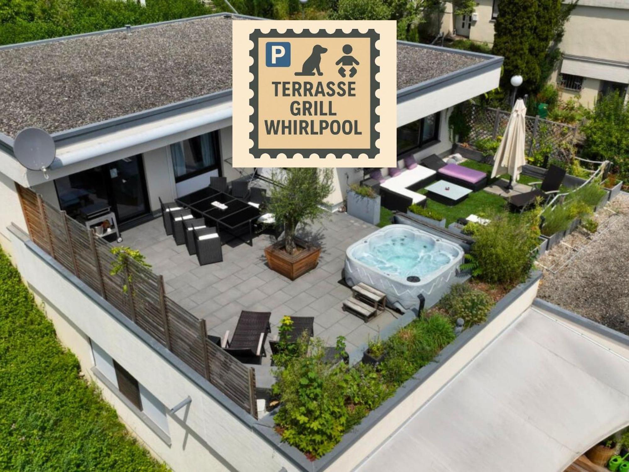 Penthouse - 3 Schlafzimmer- Sonnige Dachterrasse -Whirlpool & Alpenblick - Perfekt Fuer Romantik Oder Familienurlaub Mit Kind, Hund Willkommen - By Ferienwohnenamsee - ユーバーリンゲン エクステリア 写真
